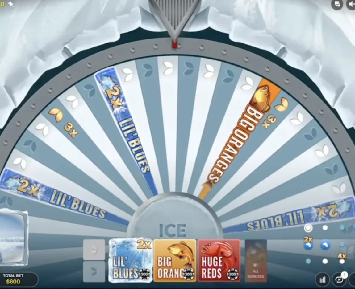 Ice Fishing Game Screen